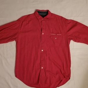 Vintage Tommy Hilfiger Tommy Jeans Red Button Down